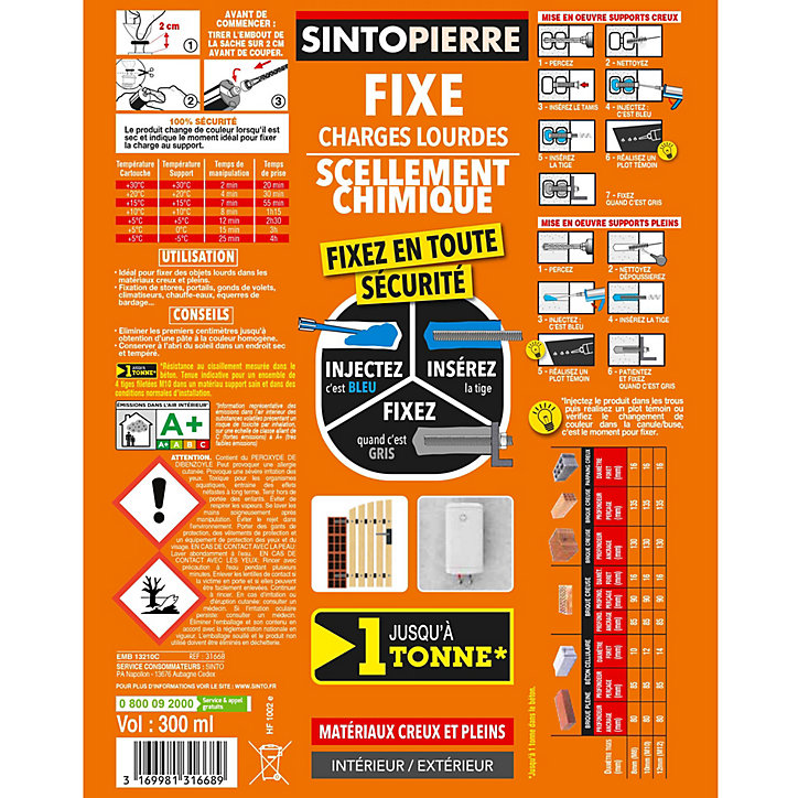 Scellement chimique 300ml