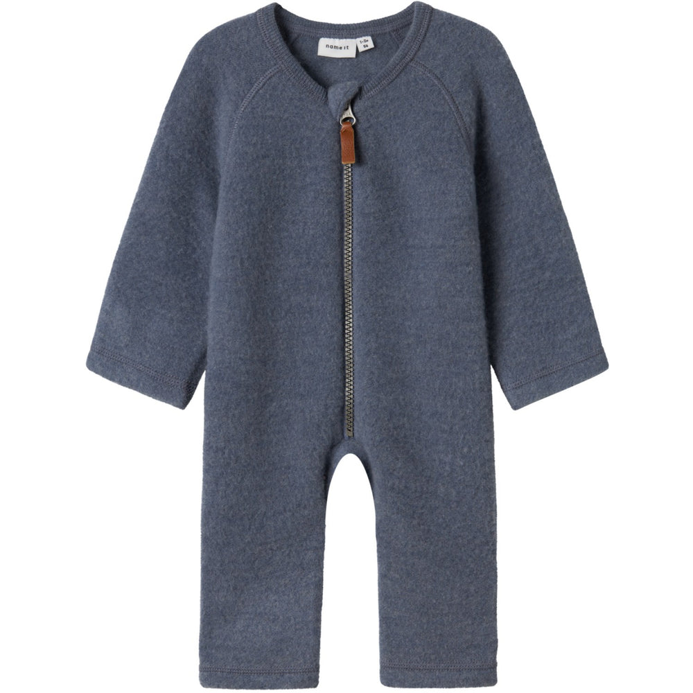 Køb Name It Folkstone Gray Nbmwmino Uld Bru Ls Dragt Noos