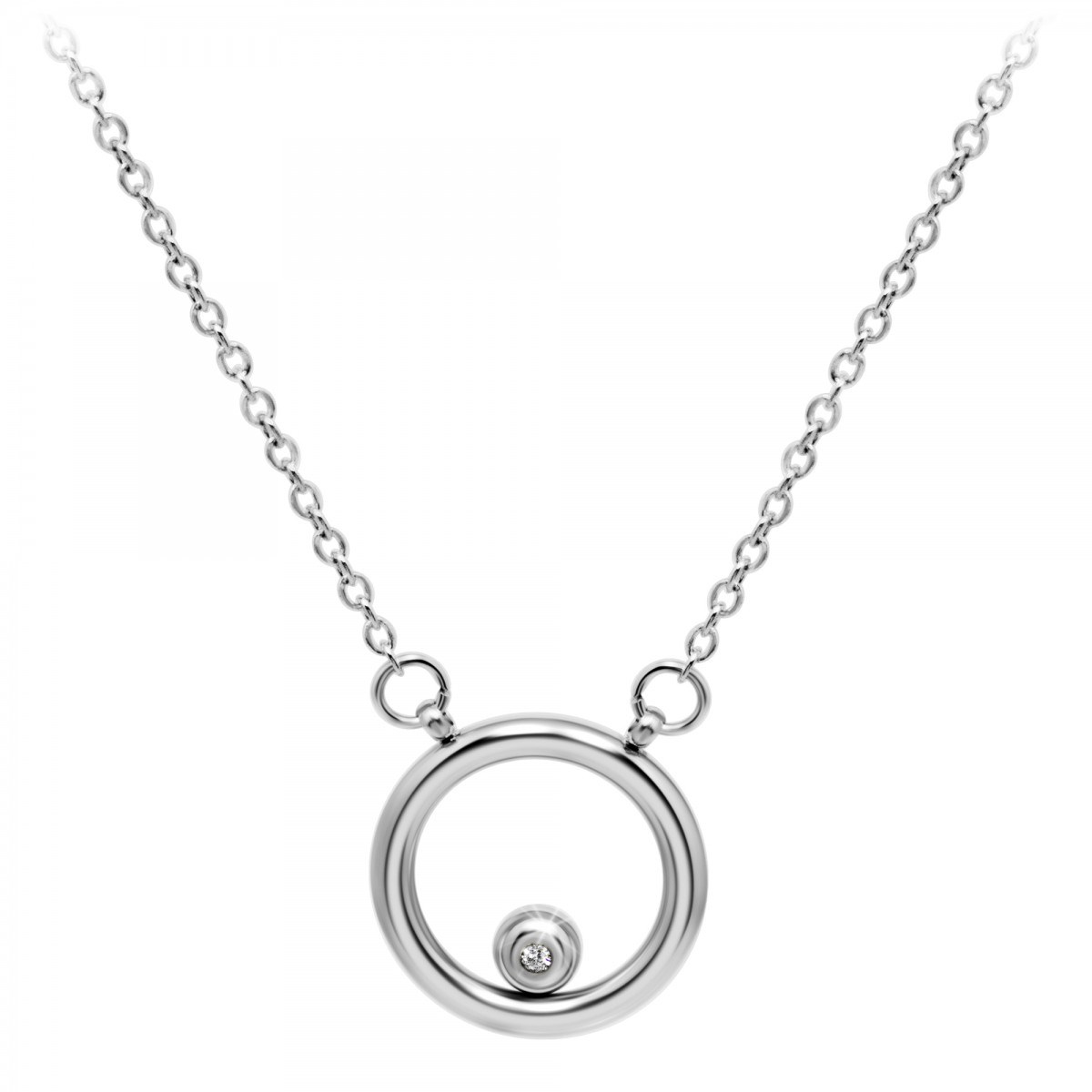 Collier SC Crystal orné d'un véritable diamant blanc