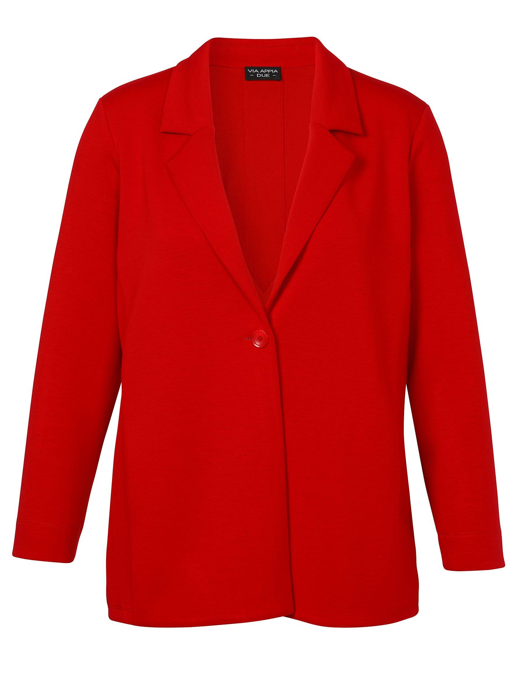 Blazer in Sweatqualität, mit 1-Knopf-Verschluss