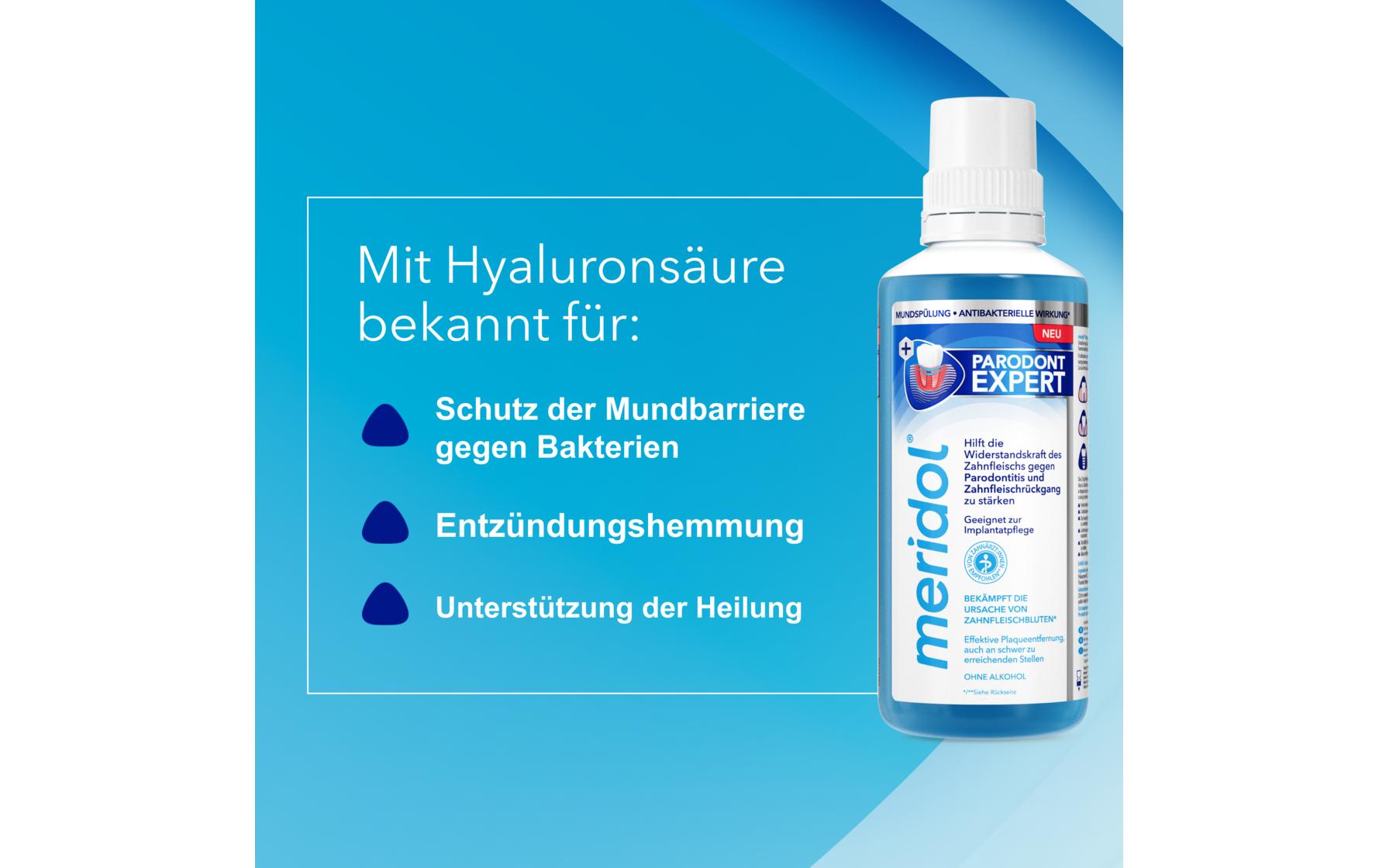 Mundspülung Parodont Expert 400 mlWirksame Mundspülung gegen Zahnfleischbluten und -entzündungen