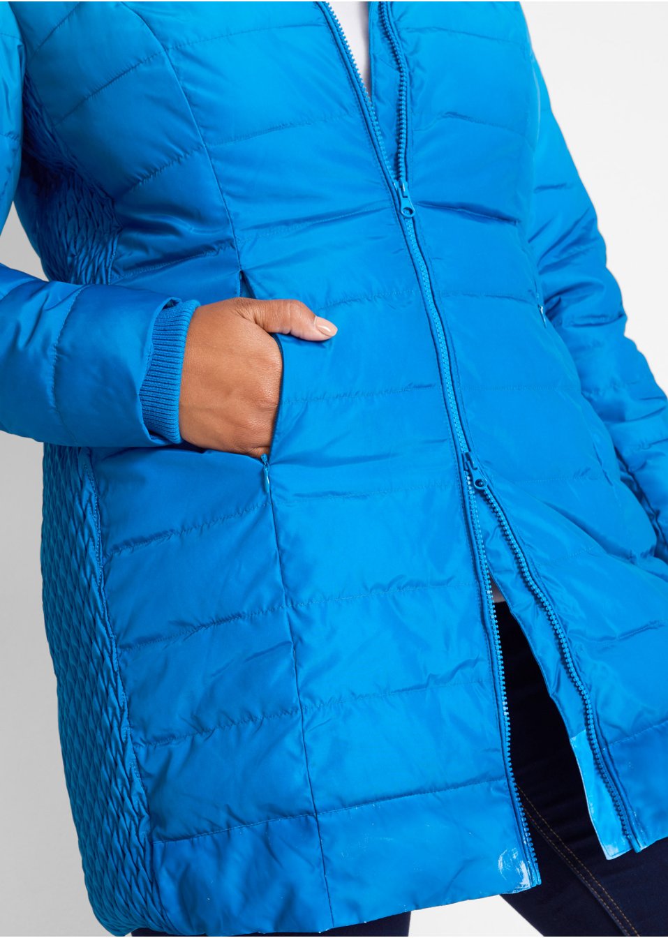 Veste matelassée avec dégradé de couleur