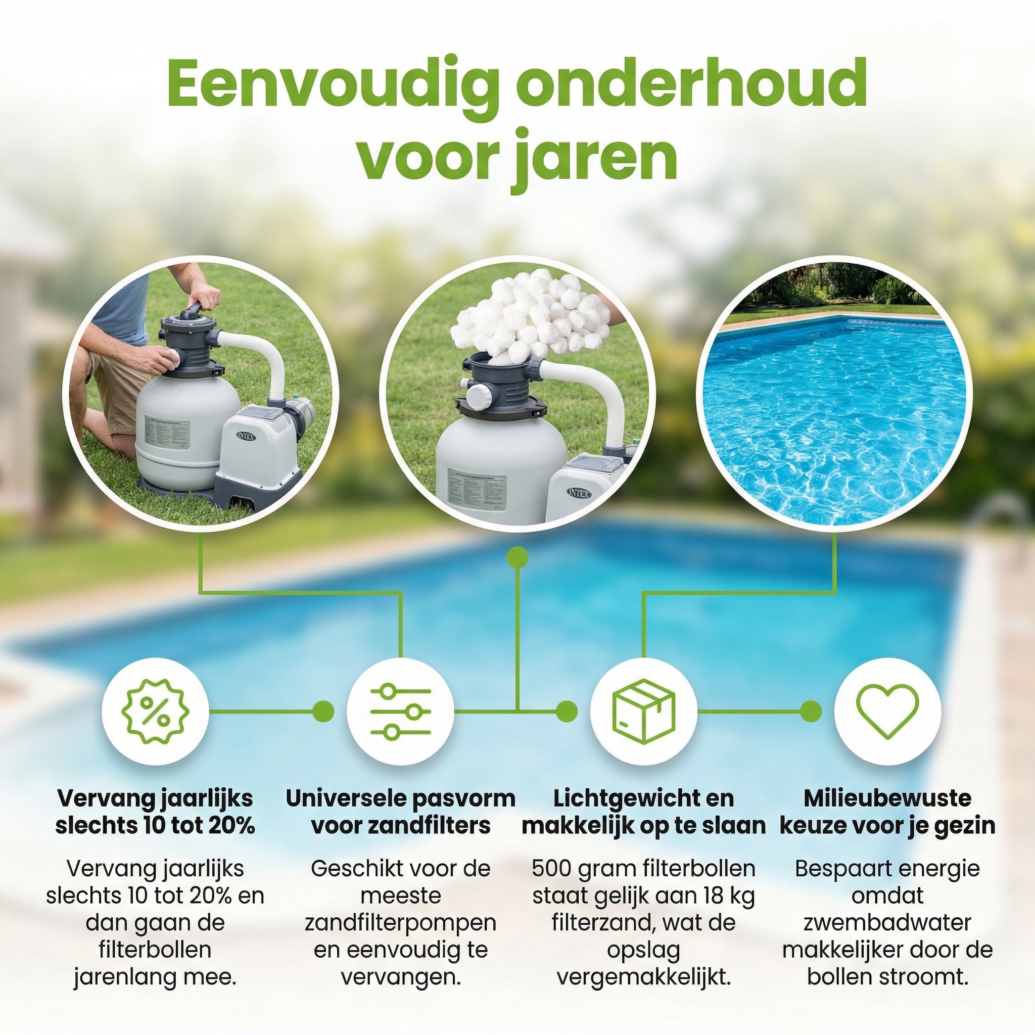 Intex zandfilterpomp filterbollen