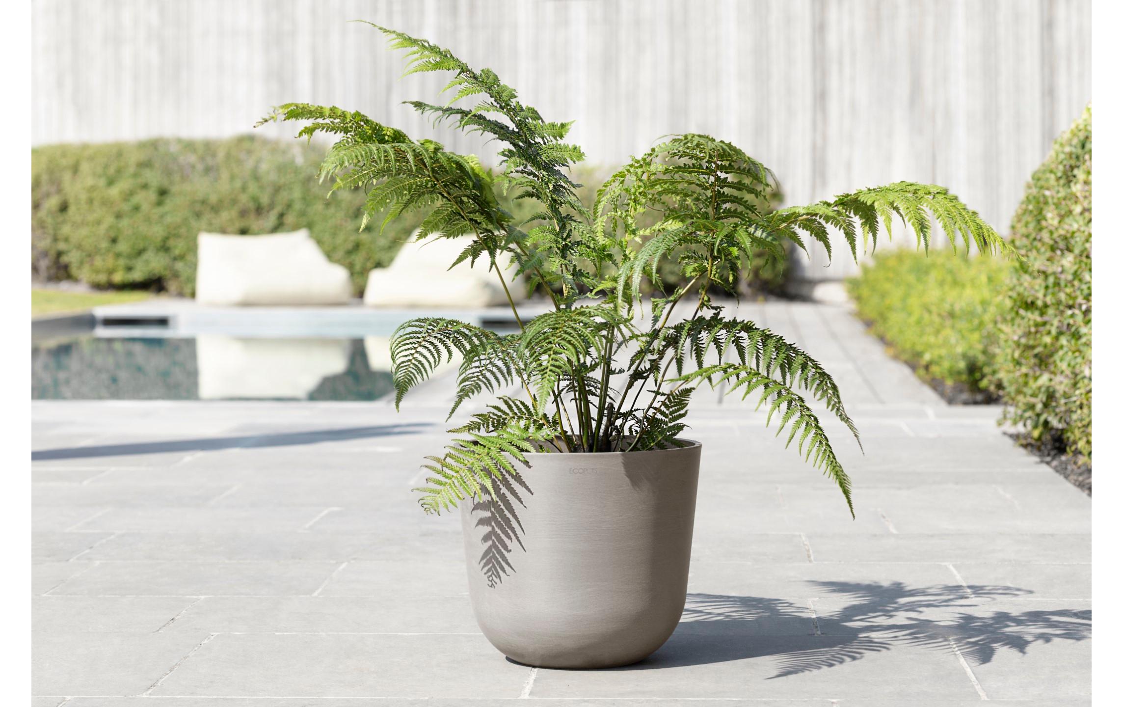 Pflanzentopf Oslo 35, French TaupeRobuster und langlebiger Blumentopf