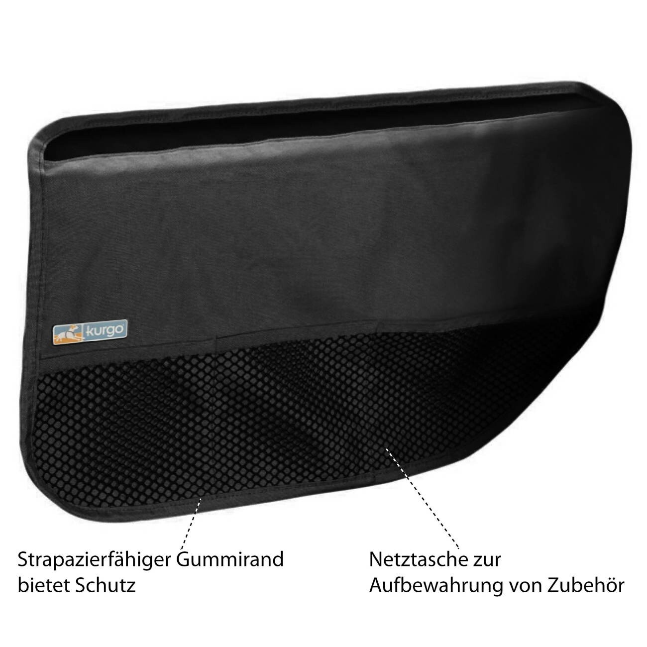 Kurgo Autotürschoner für Hunde schwarz
