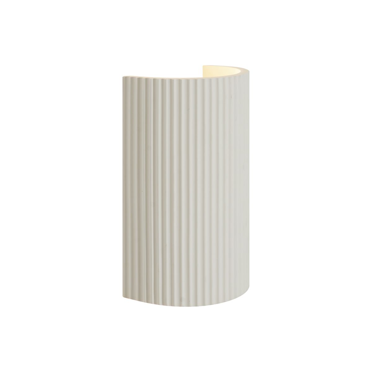 Scandinavische wandlamp beige halfrond 2-lichts - Plaster