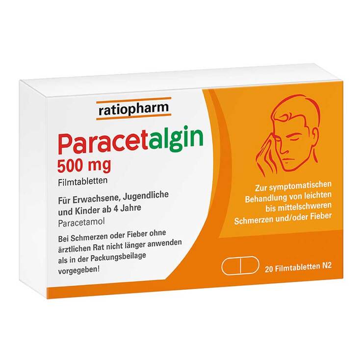 Paracetalgin 500 mg Filmtabletten, 20 St