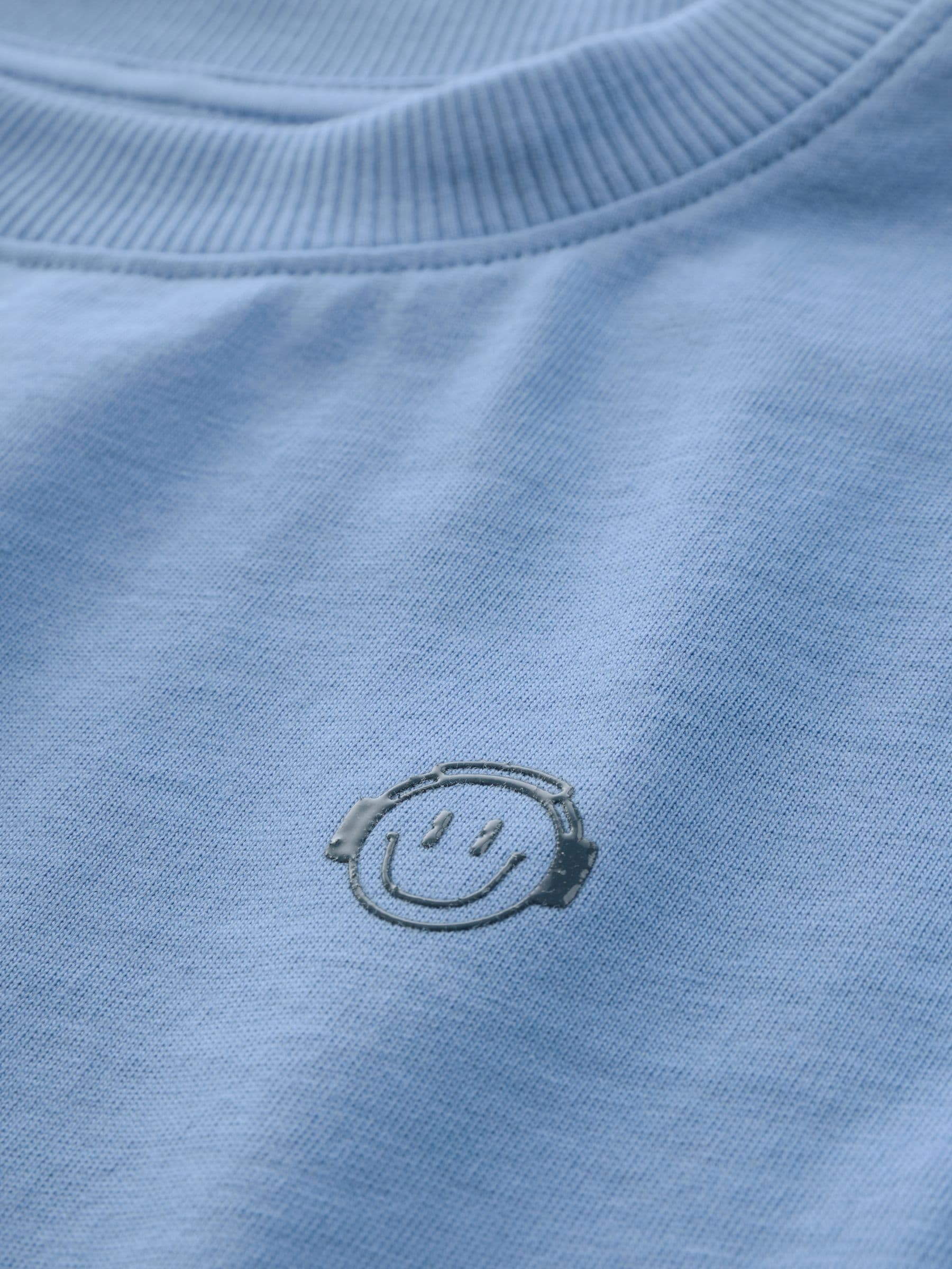Blauw/Groen/Cement - Verpakking van 5 T-shirts met kleine grafische print op de borst en korte mouwen (3-16jr)