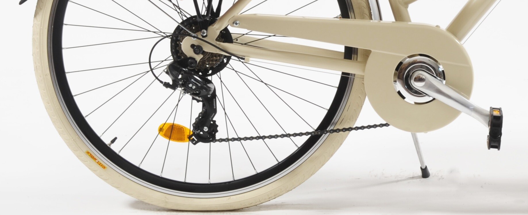 Via Veneto Cityfahrrad 28 Zoll 605 Aluminium Lady, BEIGE CAPPUCCINO