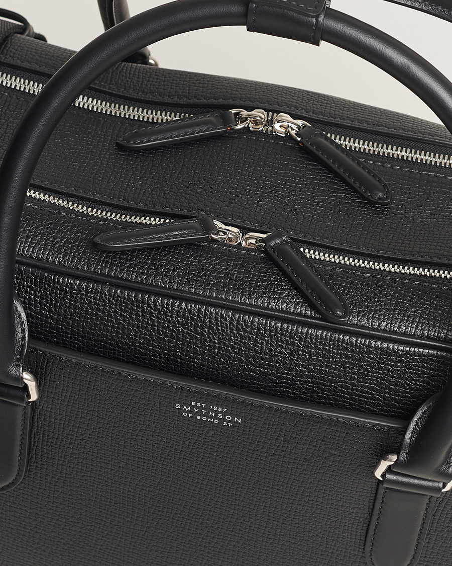 Smythson Ludlow 48 Hours Travel Bag Black