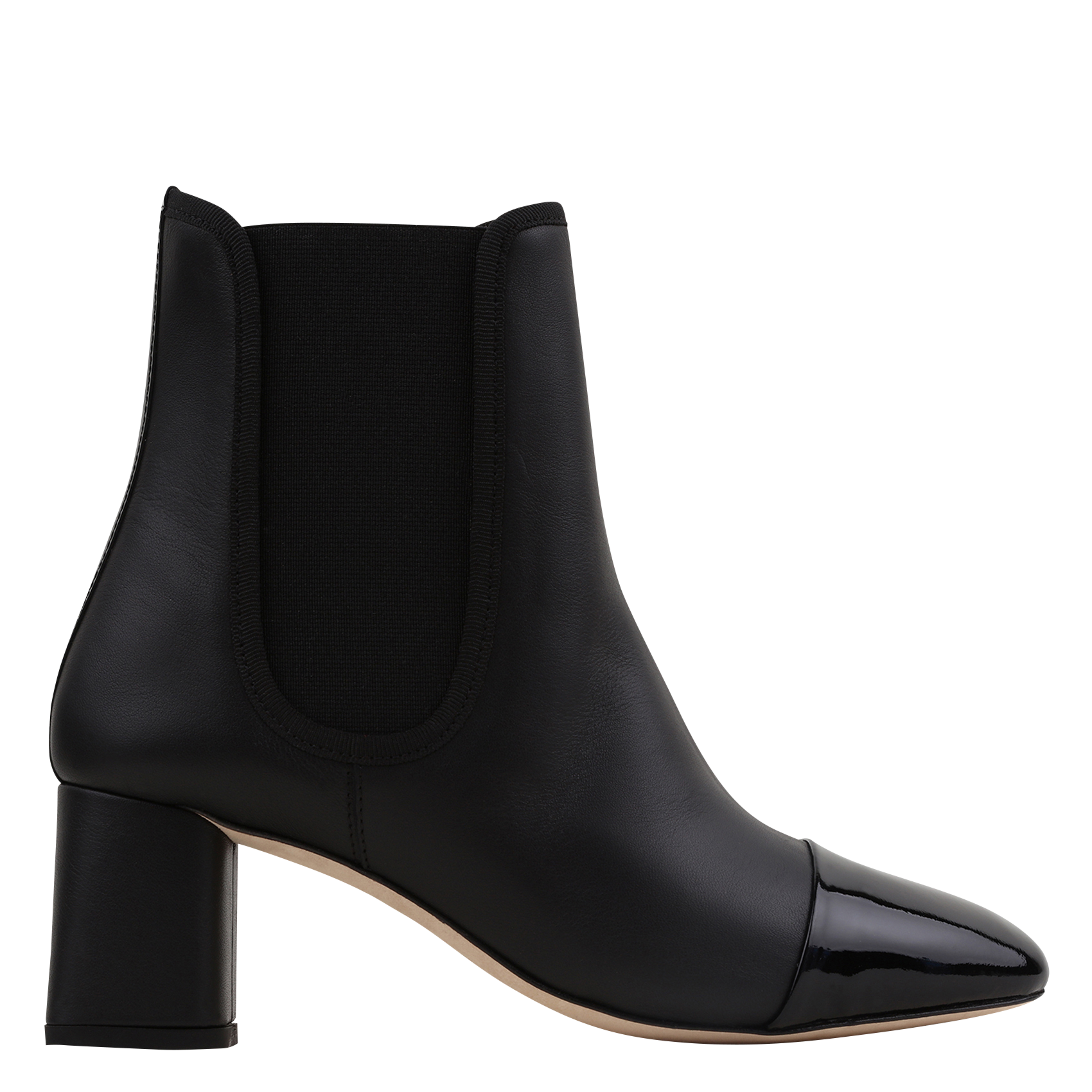 MELISSA - Bottines à talons en cuir | Noir