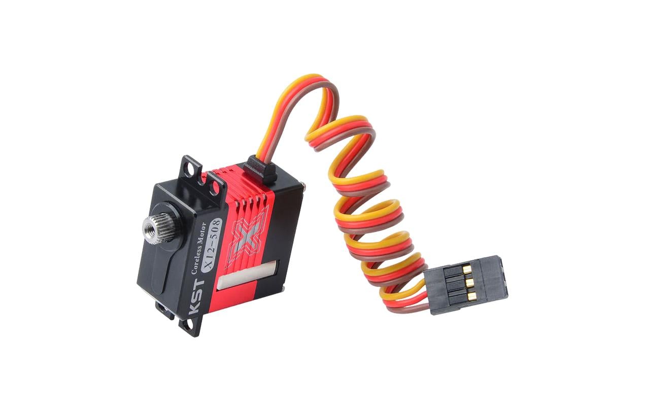 Mini Servo X12-508 V8.0 6.5 kg, 0.07 s, Digital HVMiniservo mit doppelt kugelgelagertem Metallgetriebe und Softstart