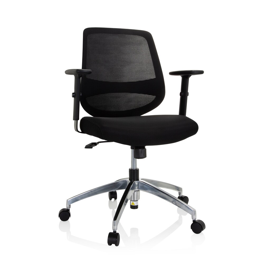 Home Office Bürostuhl CHESTER PRO Stoff/Netzstoff mit Armlehnen (höhenverstellbar) hjh OFFICE