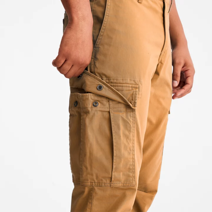 Calças cargo Core para homem em amarelo escuro
