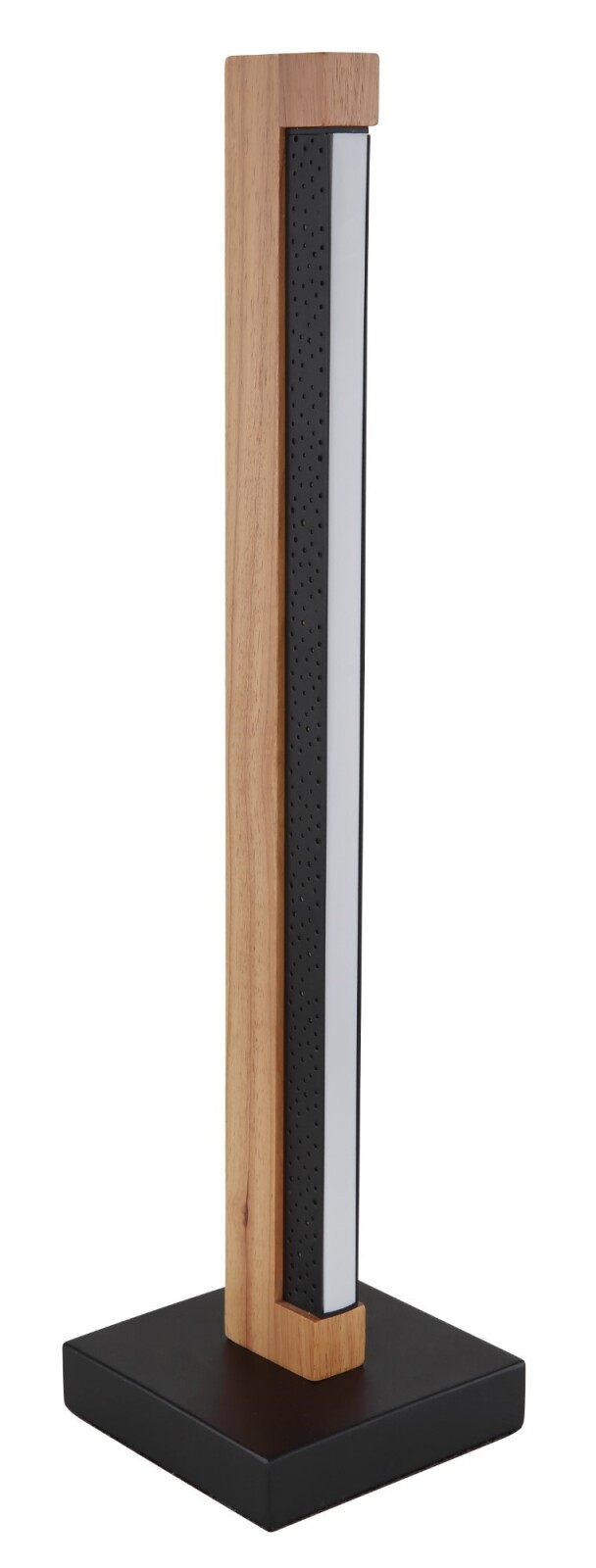 LED-Tischleuchte - Holz-schwarz - 48 cm