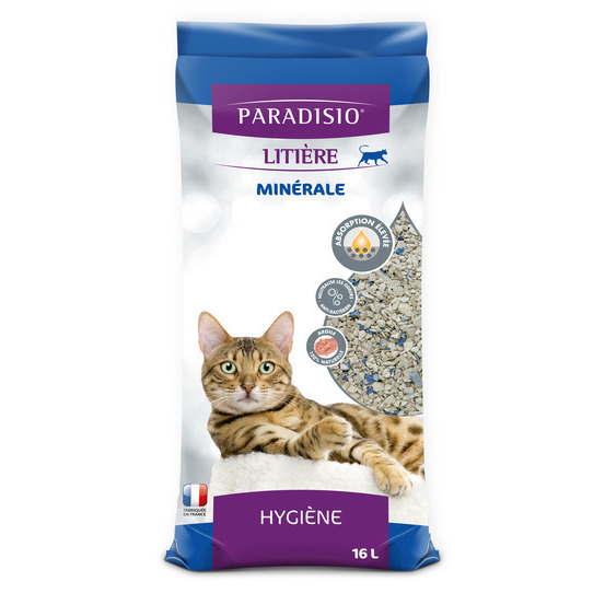 Litière minérale pour chat - 16 litres