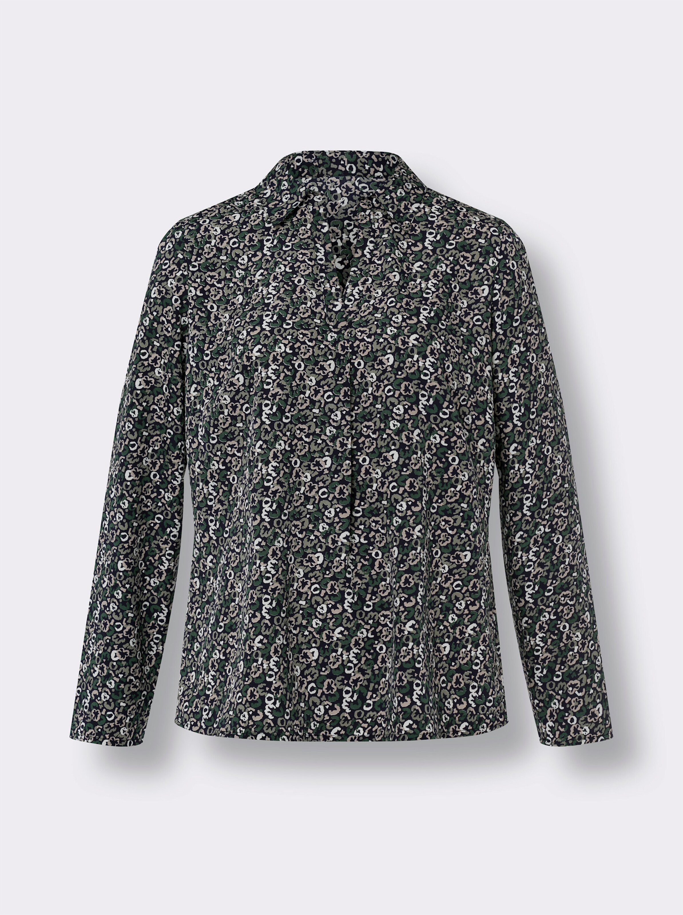 Schlupfbluse mit Blümchen-Muster
