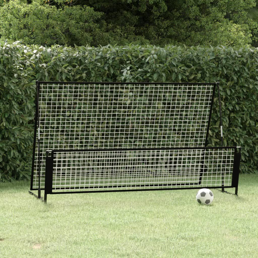 vidaXL 2-in-1 Voetbal Rebounder 202x104x120 cm Staal
