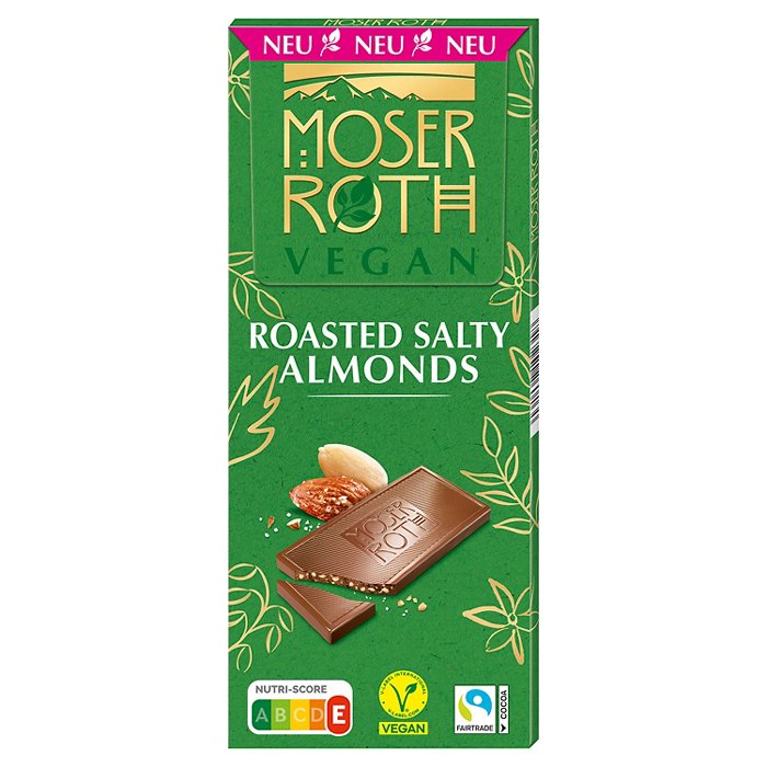 MOSER ROTH Vegane Schokolade 125 g, Salz-Mandel