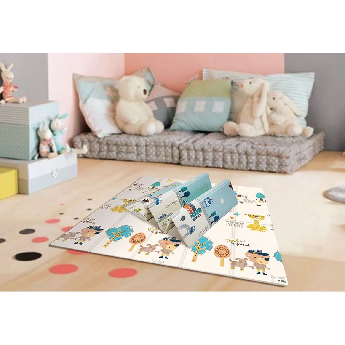 Asalvo Tapis de Jeu Réversible XXL
