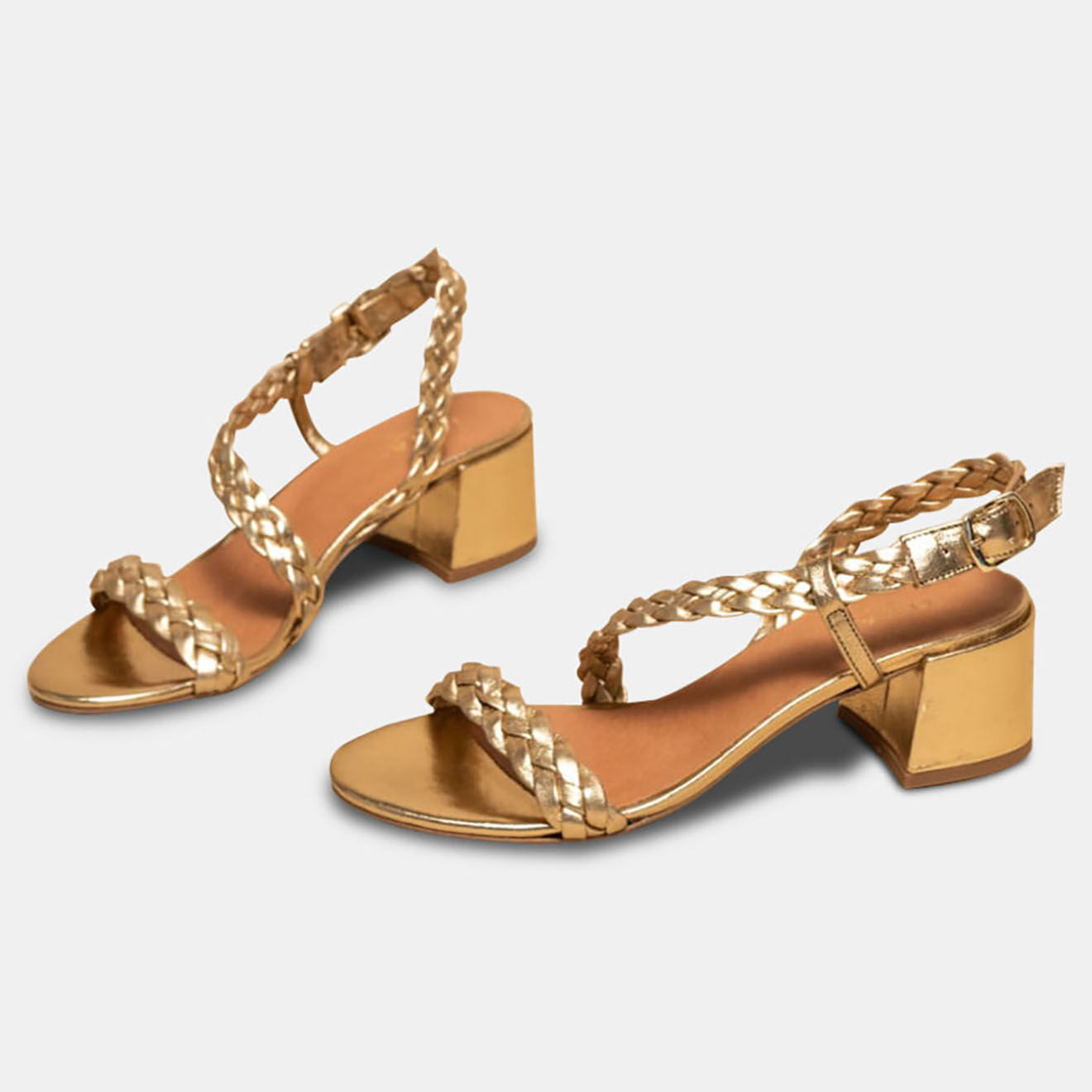 Jonak Sandales en Cuir Alfred platine - Talon 5.5 cm