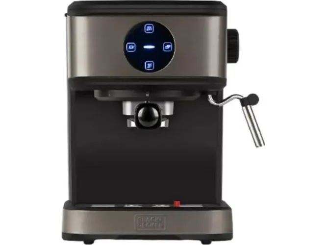 Black & Decker BXCO850E, Espressomaskine, 1,5 L, Malet kaffe, 850 W, Sort, Rustfrit stål