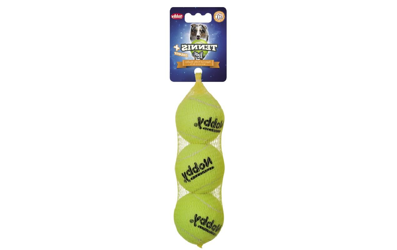 Hunde-Spielzeug Tennisball, GelbBälle für Hunde, 3-er Set – M