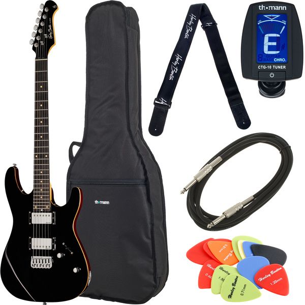 Harley Benton Fusion-III HH HT EB BK Bundle