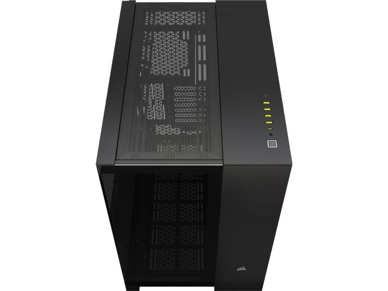 Corsair PC-Gehäuse 6500X Schwarz Mid-Tower PC-Case mit Zwei-Kammer-Design und herausragendem Luftstrom