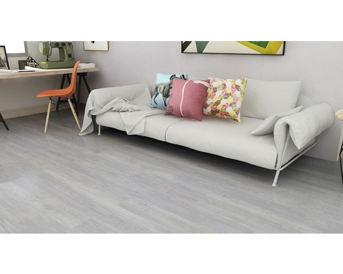 Zelfklevende vinylplank River Perle grijs 91,4x15 cm