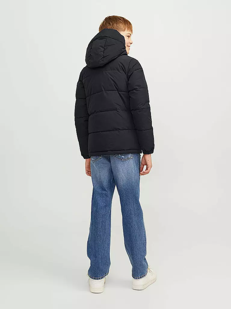 JACK & JONES Jungen Steppjacke  JJEOTTO  schwarz