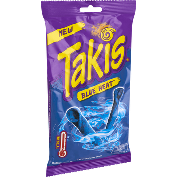 Takis Blue Heat Seasoned Chilli and Lime Flavour Corn Snack 100 g