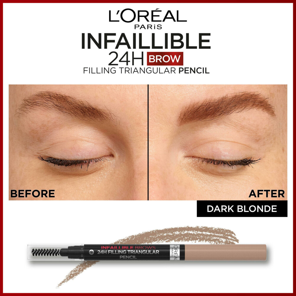 L'Oréal 24H Brow Filling Triangular Pencil 6.0 Dark Blonde1 ml