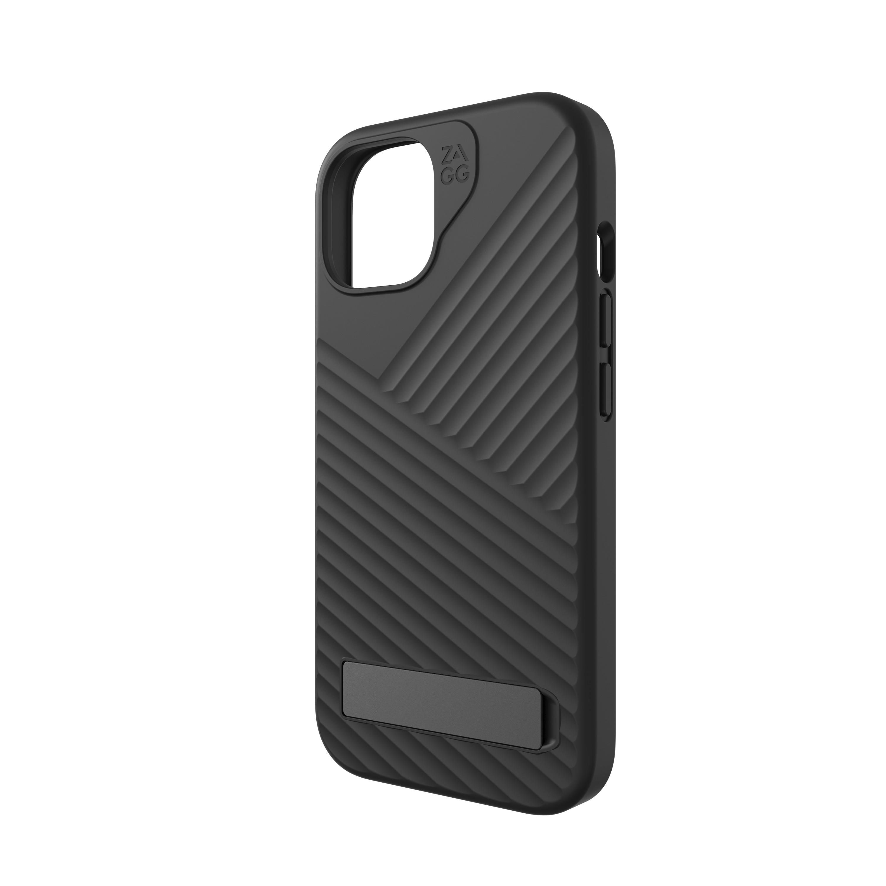 iPhone 15 MagSafe Gummi Case Hülle Denali Snap KS mit Aufstellfunktion Recycled (702312716) - Schwarz