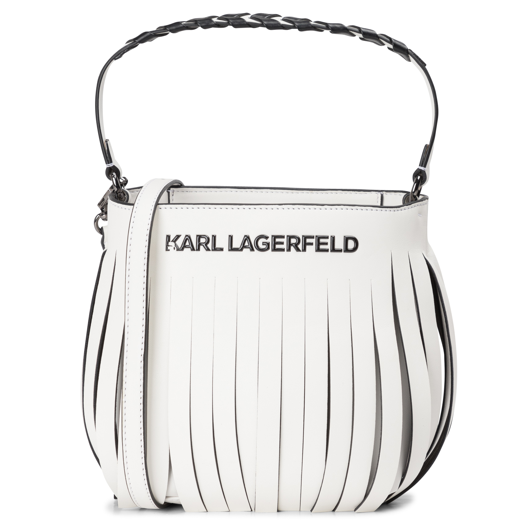 Sac bandoulière à franges | Blanc