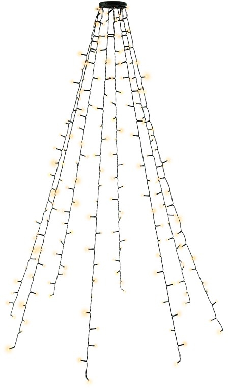 (1.5m) 400 LED's Weihnachts Deko Lichterkette Tannenbaum Outdoor Beleuchtung Baummantel IP44 (60387) - Warmweiss