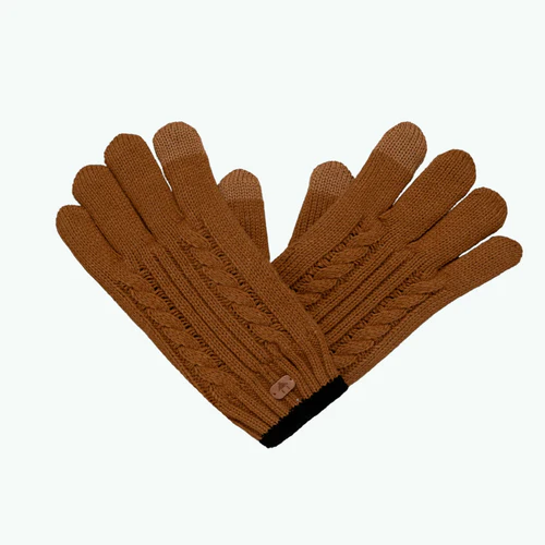 Gants Creamy gin Marron marron