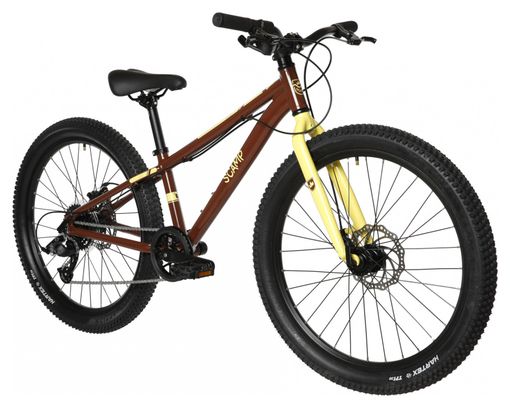 VTT Enfant Scamp HighFox microSHIFT Mezzo 8V 24'' Marron Jaune