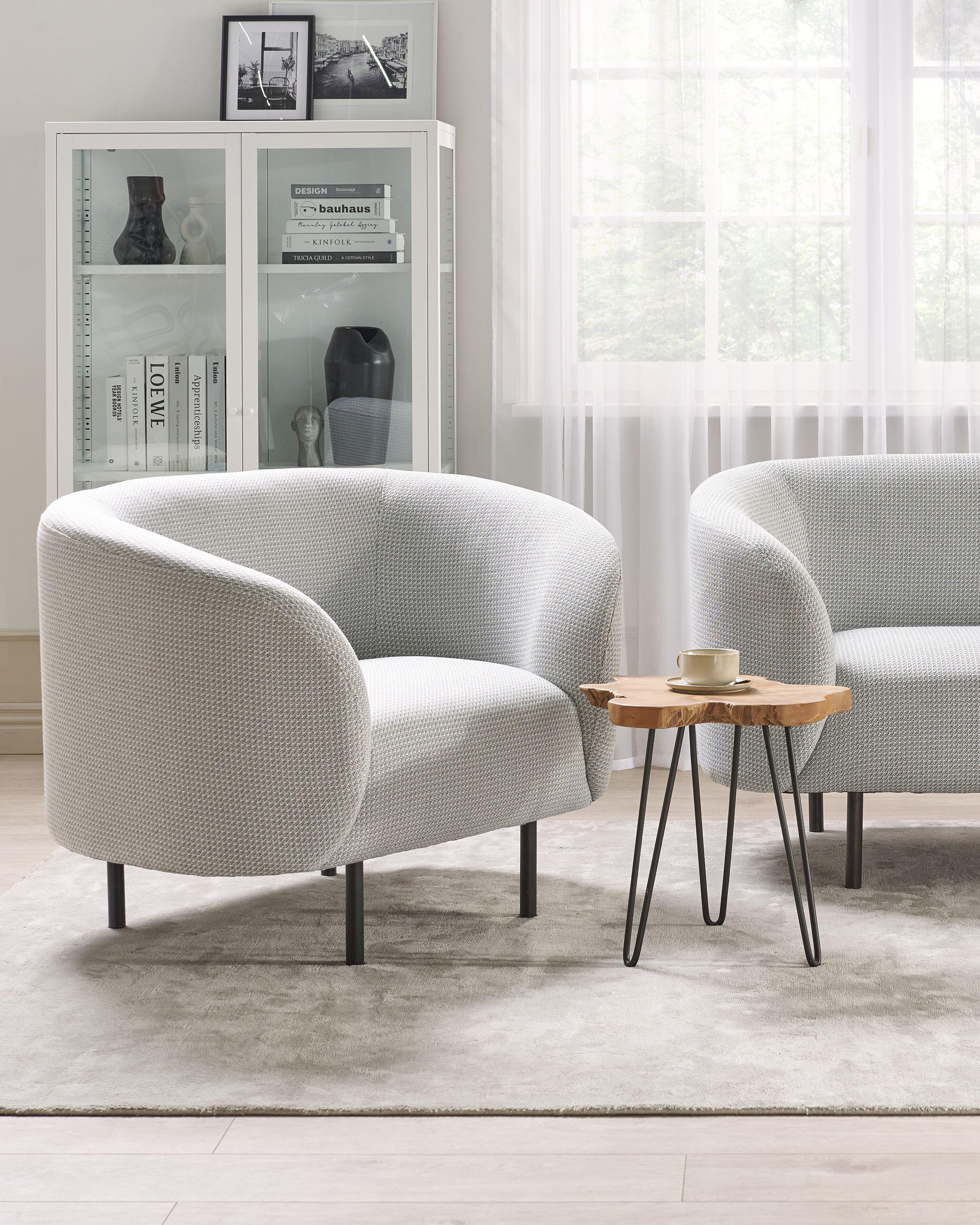 Fauteuil LOEN Stof Zwart/wit