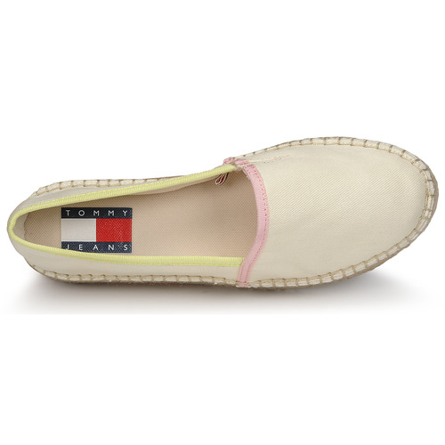 Tommy Jeans - TOMMY JEANS FLATFORM ESPADRILLE - Crème / Multicolore