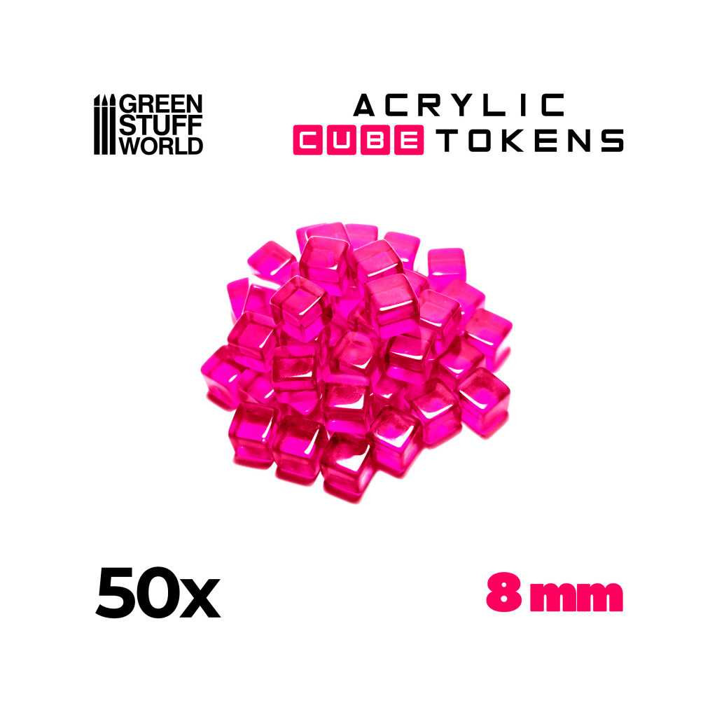 Set de 50 Cubes Transparents 8mm