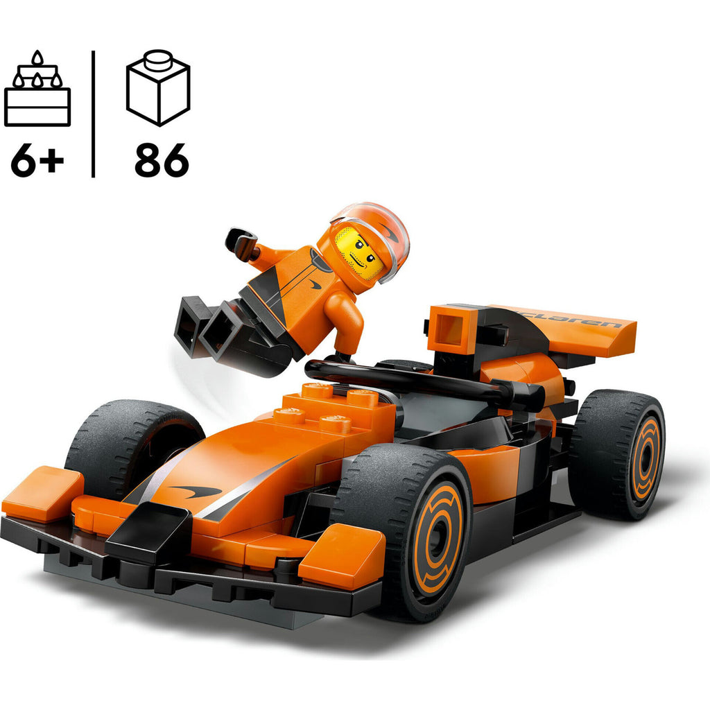 Piloto De F1 Com Carro Mclaren Lego-City