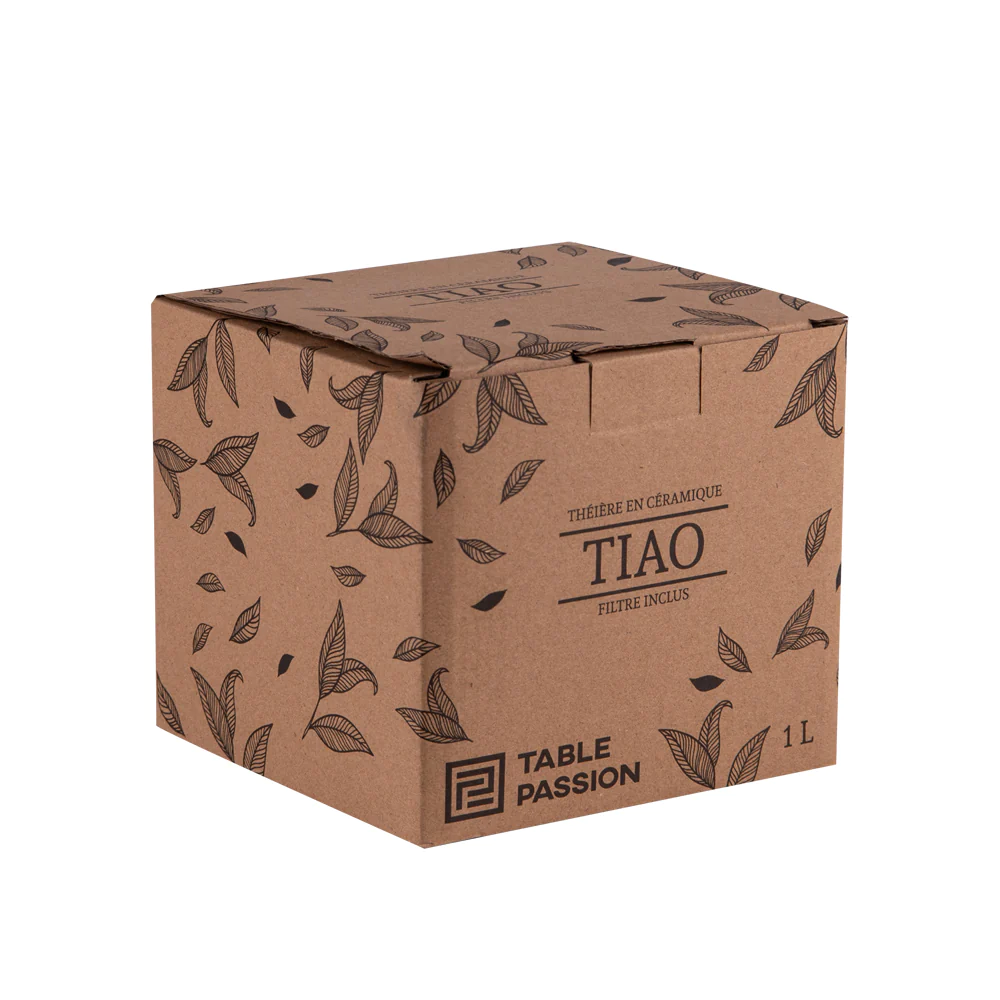 Théière Tiao 1L noir avec filtre Table passion