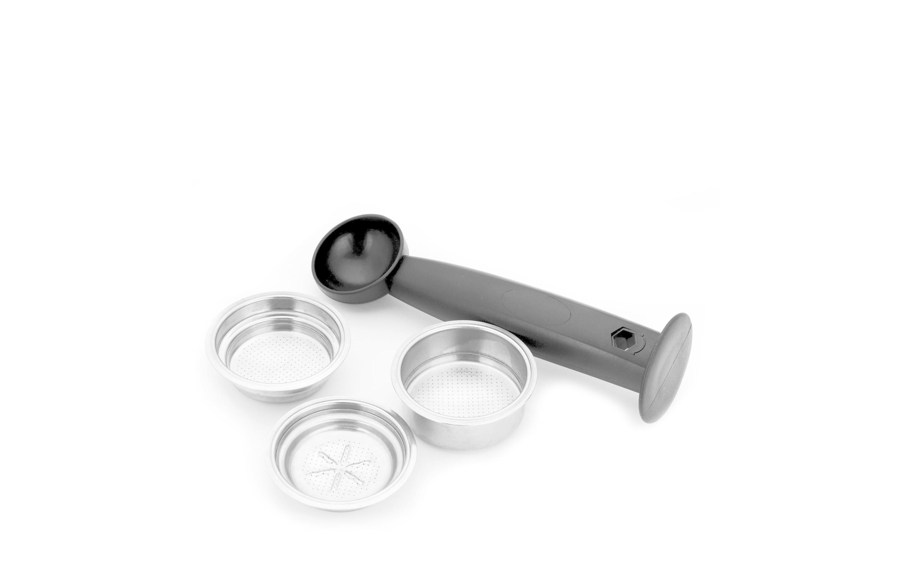 Siebträgermaschine Design Espresso Pro Silber<br>Elegante Espresso Maschine