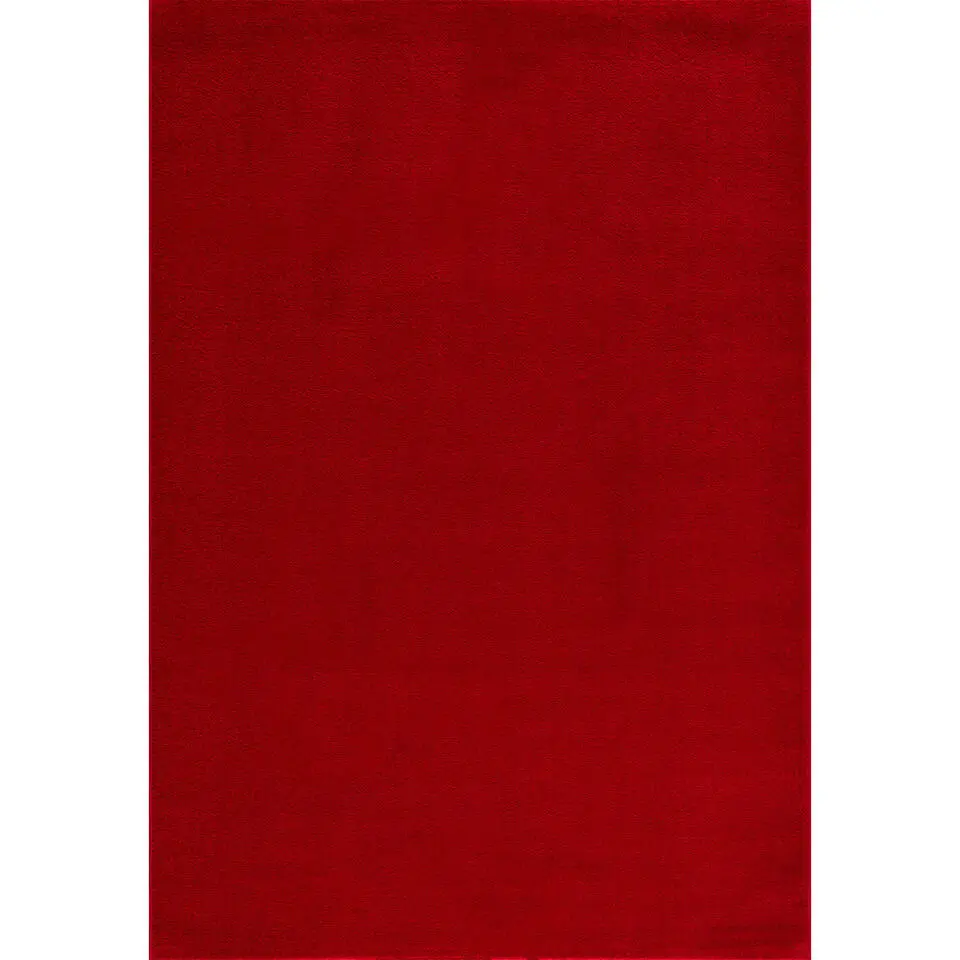 Uni Effen Laagpolig Vloerkleed Modern Rood - 140x200 CM