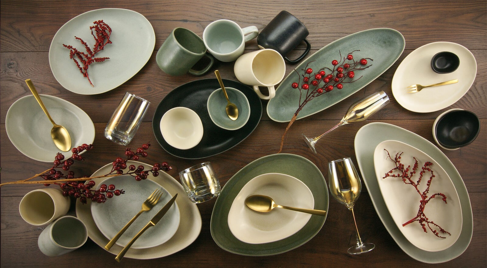 CreaTable Platte L PIETRA 29,5 x 17,2 cm Keramik steingrau