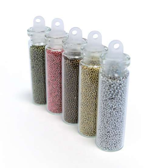Assortiment 5 flacons microbilles métalliques 5x20g
