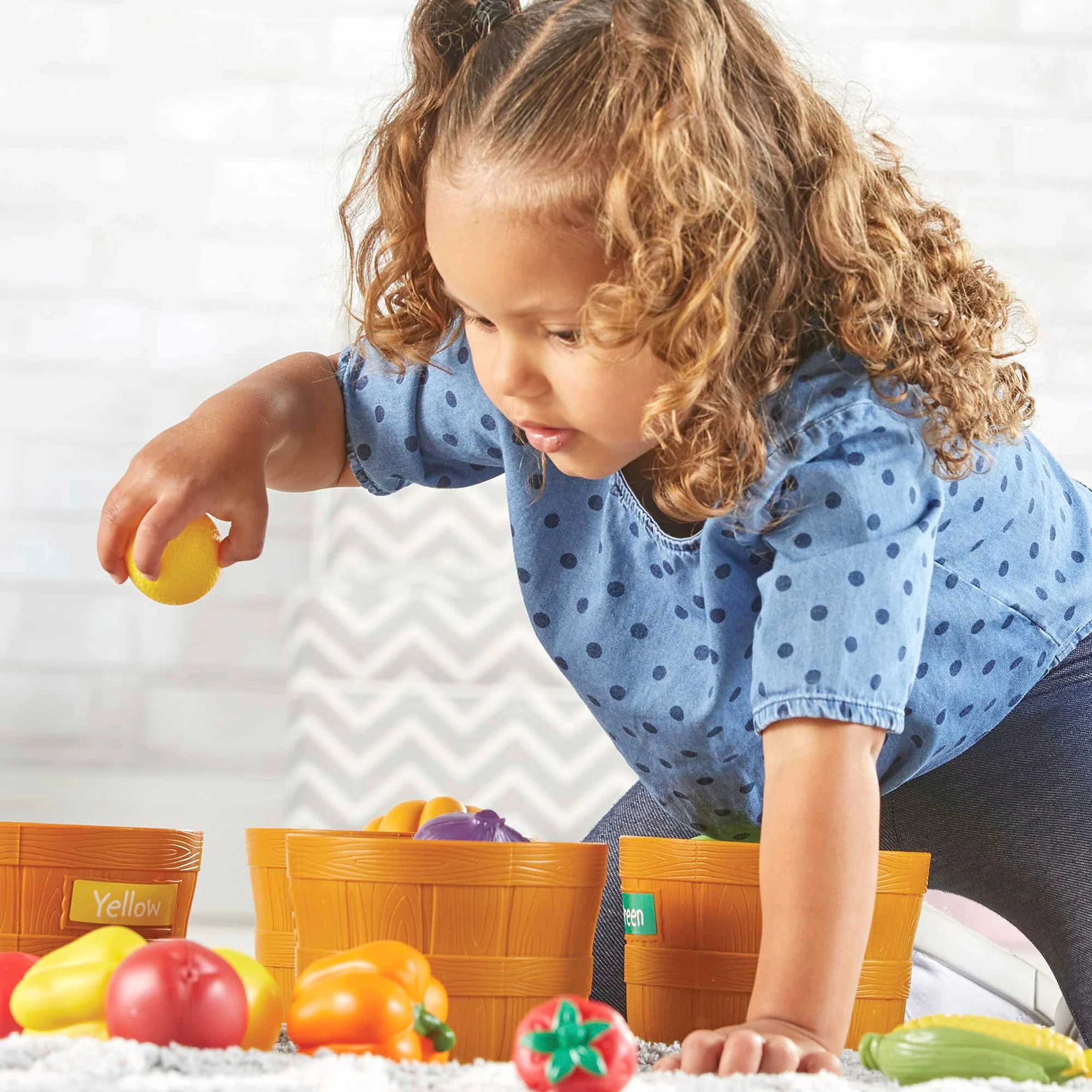 Learning Resources Sortierset Obst & Gemüse - Farben und Sortieren lernen