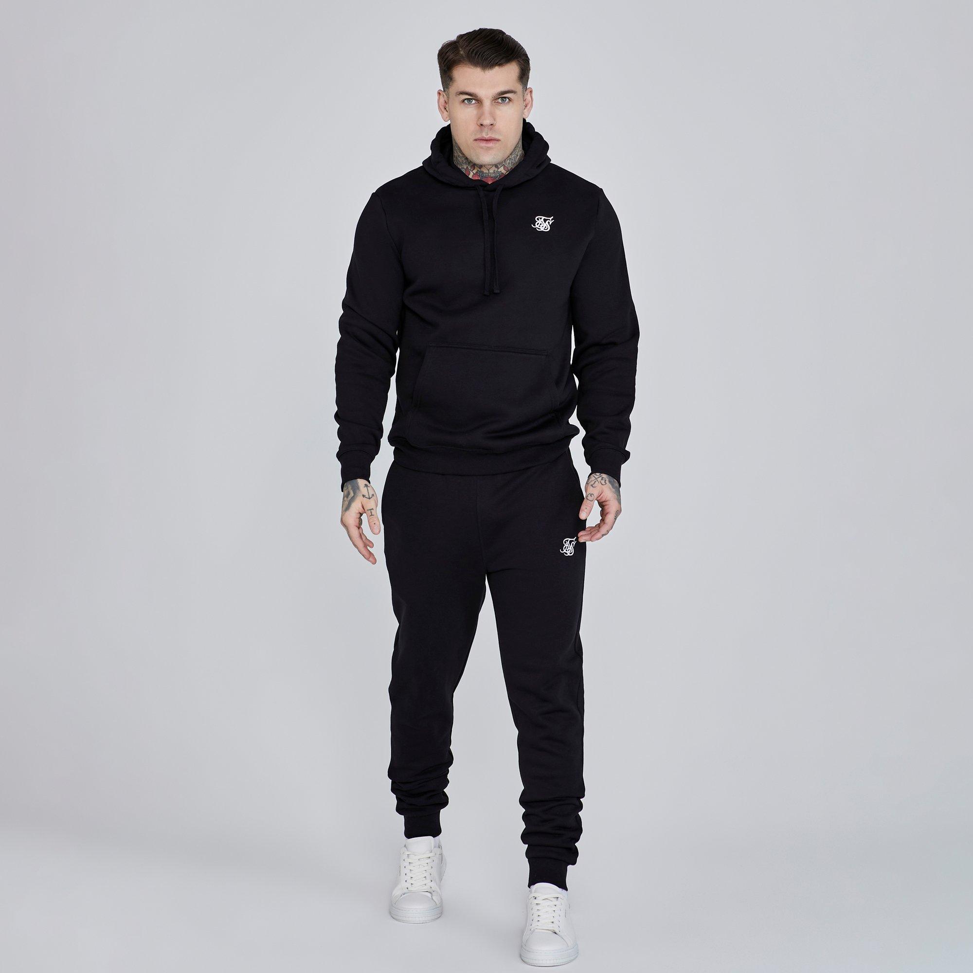 SikSilk Essentials Logo Hoodie Mens