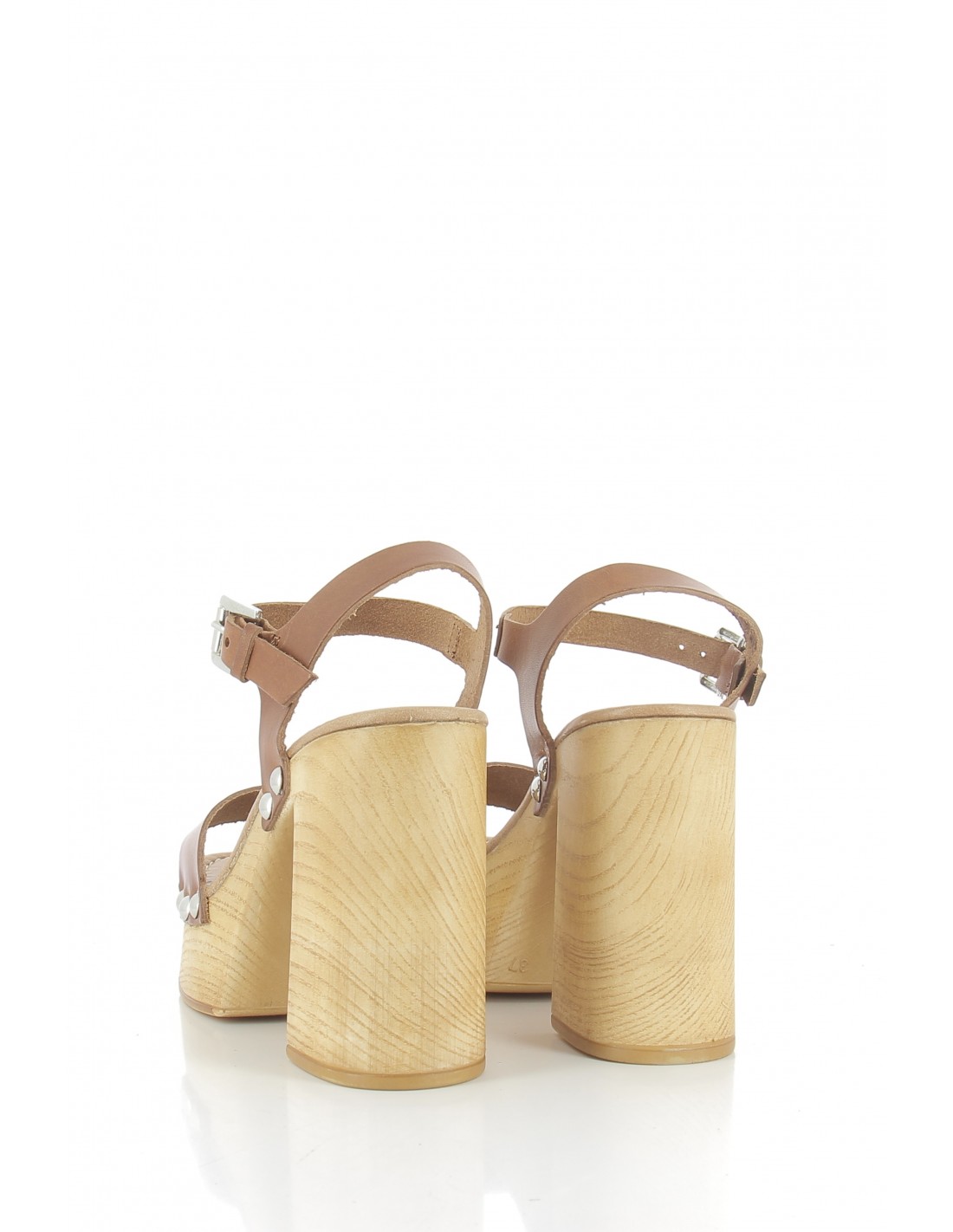 sandro rosi Sandales à Talons femme 8754 cuir marron